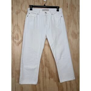 Marc by Marc Jacobs Annie Boyfriend Crop White Jeans - Size 28